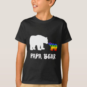 Lgbt Papa Bear Vater Lesbian Gay Biual Transgender T-Shirt