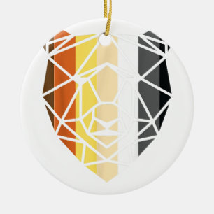 LGBT Papa Mens Gay Pride Monat - Geometrischer Gay Keramik Ornament