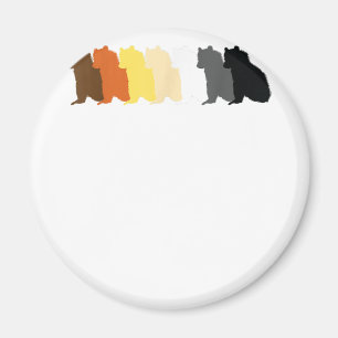LGBT Papa Mens Gay Pride Monat - Schwulenbär sitze Magnet