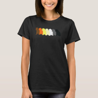 Lgbt Papa Mens Gay Pride Monat Sitzender Gay Bär T-Shirt