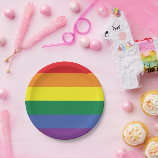 LGBT-Papiertafel Pappteller (Party)