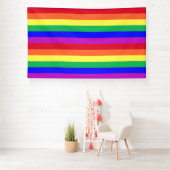LGBT-Party-Hintergrund: lebhafte Farben - Regenbog Banner (Insitu)
