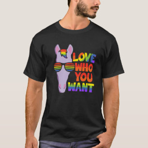LGBT Pferd mit Brille - stolze LGBTQ - Liebe, DIE  T-Shirt