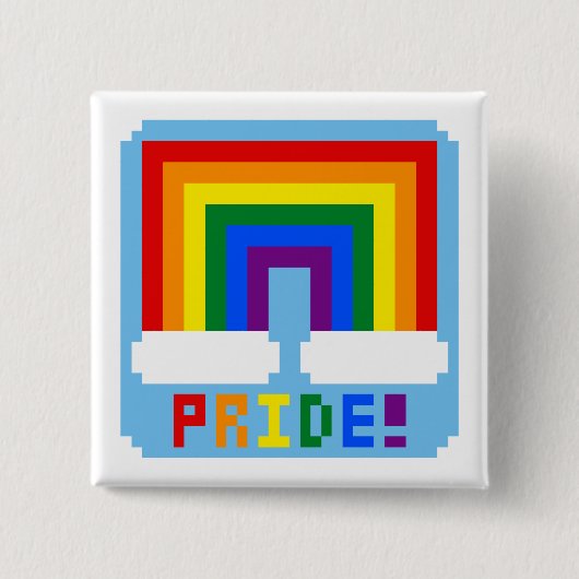 LGBT+ Pixel-Stolz Button (Vorderseite)