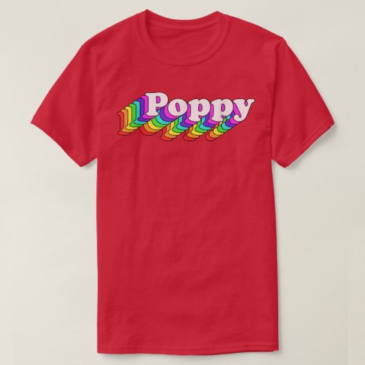 Lgbt Poppy unterstützt Lgbtq Gleichstellungsrechte T-Shirt (Design vorne)