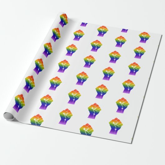 LGBT-Power-Faustpfropfen Geschenkpapier (Ungerollt)