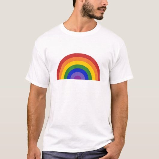 LGBT-Preis für helles Regenbogen T-Shirt (Vorderseite)