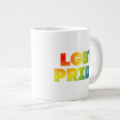 LGBT-PREIS Jumbo-Tasse (Vorderseite Rechts)