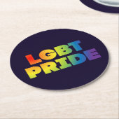 LGBT-PREIS RUNDER PAPPUNTERSETZER (Angewinkelt)