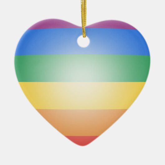 LGBT PRIDE 3D-FARBEN KERAMIK ORNAMENT (Vorne)