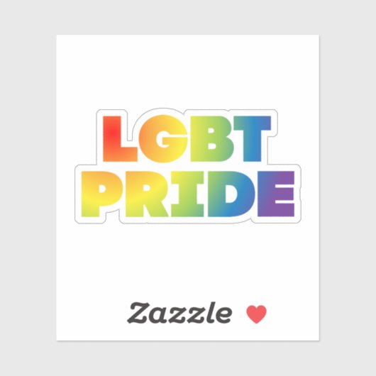 LGBT PRIDE AUFKLEBER (Blatt)