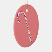 LGBT+ Pride Candy Cane Keramik Ornament (Rechts)