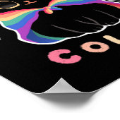 LGBT Pride Cat - Kawaii Rainbow Kitty - Tragen Sie Poster (Ecke)