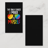 LGBT Pride Colorful Rainbow Sunglasses gleich rech Visitenkarte (Vorne/Hinten)