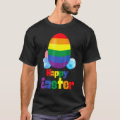 Lgbt Pride Eggs Happy Oaster T-Shirt (Vorderseite)