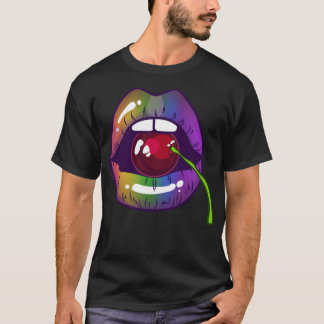 LGBT Pride Equality Rainbow Cherry Kiss (1) - Stan T-Shirt