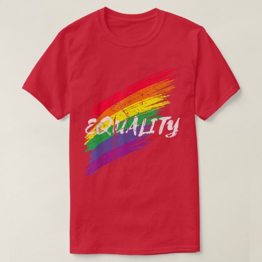 LGBT Pride Equality Rainbow Design Gay Lesbian Dis T-Shirt (Design vorne)