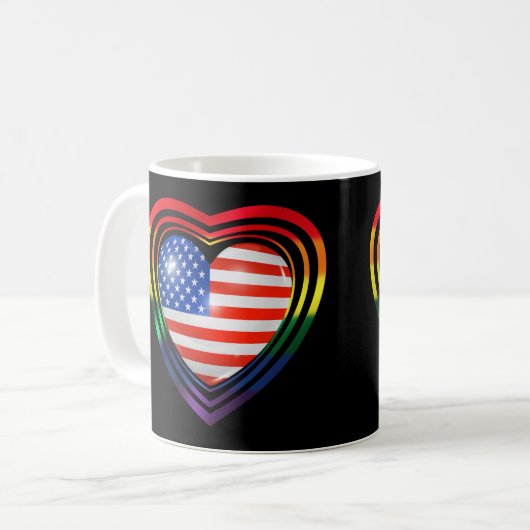 lgbt pride flAG Kaffeetasse (Vorderseite Links)