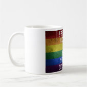 LGBT Pride Flag Moderne Regenbogenstreifen Kaffeetasse (Links)