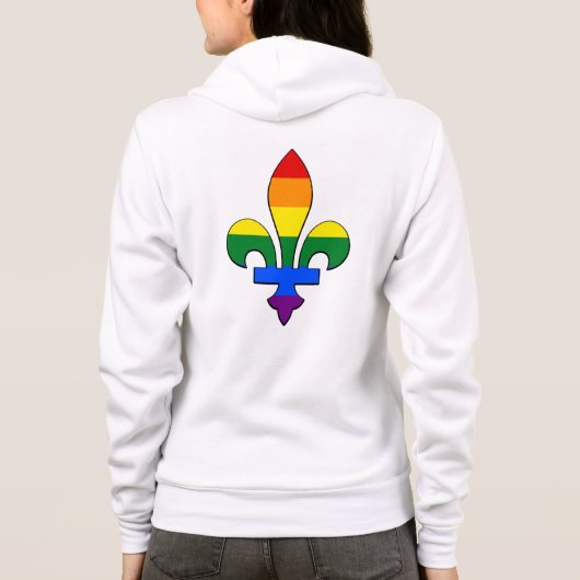 LGBT pride fleur-de-lis  Hoodie (Rückseite)