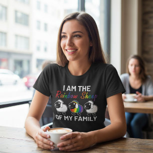LGBT Pride Funny Rainbow Sheep Sprichwort Modern T-Shirt