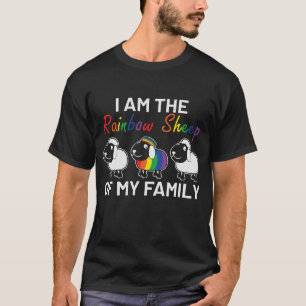 LGBT Pride Funny Rainbow Sheep Sprichwort Modern T-Shirt