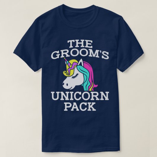LGBT Pride Gay Bachelor Party Unicorn Pack Engagem T-Shirt (Design vorne)