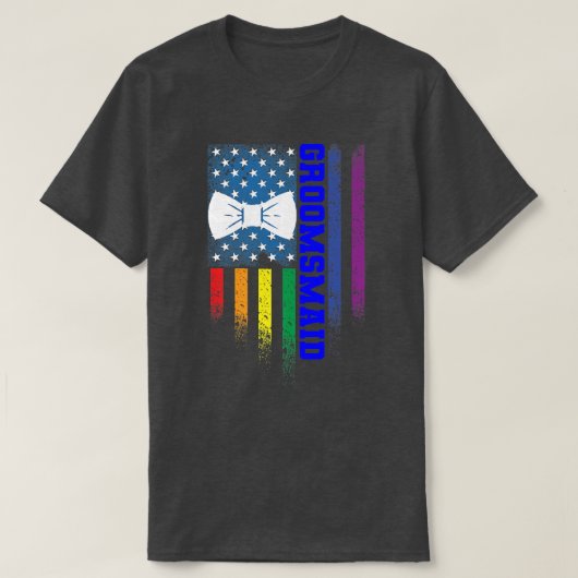 LGbt Pride Gay Bachelor Party Verlobung 1348 T-Shirt (Design vorne)