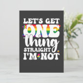 LGBT Pride Gay Lasse eine Sache direkt werden nich Einladung (Stehend Vorderseite)