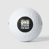 LGBT Pride Gay Lasse eine Sache direkt werden nich Golfball (Vorderseite)