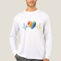 LGBT Pride Gay Lesbian Moderner Rainbow Heartbeat
