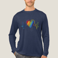 LGBT Pride Gay Lesbian Moderner Rainbow Heartbeat