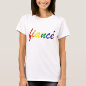 LGBT Pride Gay Lesbian Verlobte Hochzeitlicher Reg T-Shirt (Vorderseite)