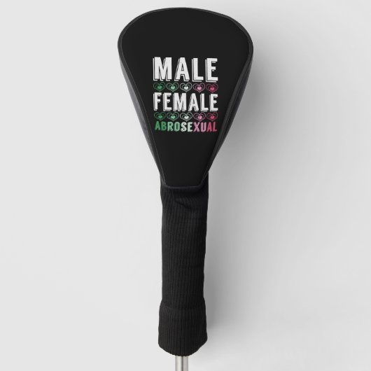 LGBT Pride Geschenk männliche weibliche abrosexual Golf Headcover (Vorderseite)