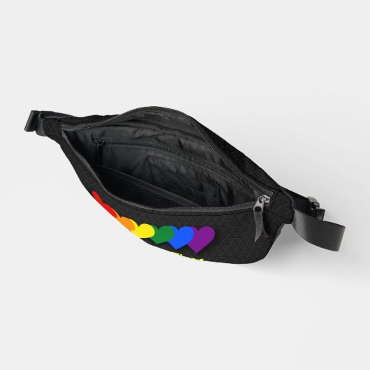 LGBT pride hearts  Bauchtasche (Offen)