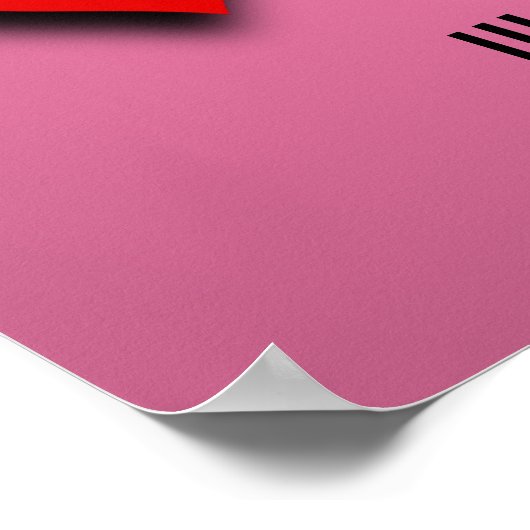 LGBT pride hearts Poster (Ecke)