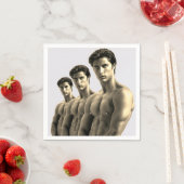 LGBT Pride Hottest Hunks auf dem Planeten Serviette (Beispiel)