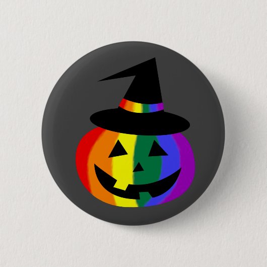 LGBT+ Pride Kürbis-Knopf Button (Vorderseite)