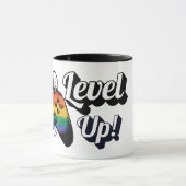 LGBT Pride Level Up Tiger Pfoten Controller Tasse (Zentrum)