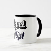 LGBT Pride Level Up Tiger Pfoten Controller Tasse (VorderseiteRechts)