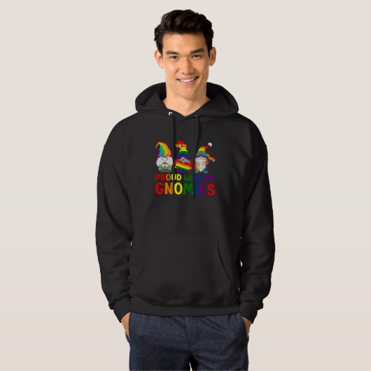LGBT Pride LGBTQ Rainbow Gnomies Proud with my Gn Hoodie (Vorne ganz)