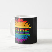 LGBT+Pride Liebe. Blume Kaffeetasse (Vorderseite Links)