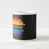 LGBT+Pride Liebe. Blume Regenbogen Tasse Kaffee (Vorderseite)