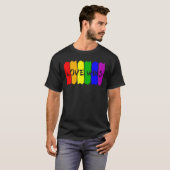 LGbt Pride Liebe gewinnt Rainbow Support Gay Lesbi T-Shirt (Vorne ganz)