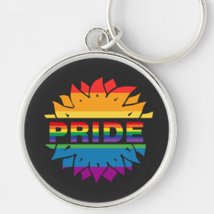 LGBT+Pride Liebe. Schlüsselanhänger der Regenbogen