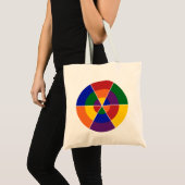 LGBT Pride Modern Geometric Rainbow Tragetasche (Vorderseite (Produkt))