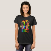 LGbt Pride Month Hand Sonnenblumen mit freundliche T-Shirt (Vorne ganz)
