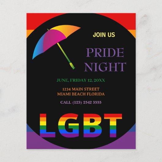 LGBT Pride Night Flyer (Vorne)