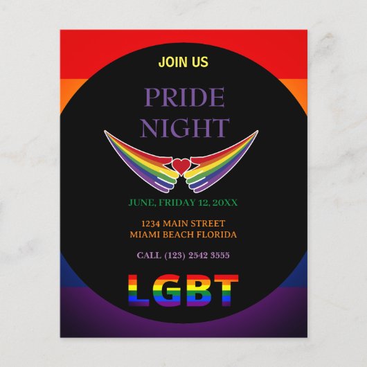 LGBT Pride Night Flyer (Vorne)