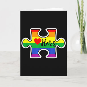 Lgbt Pride Paar Valentinstag Lesbisch Regenbogen P Karte